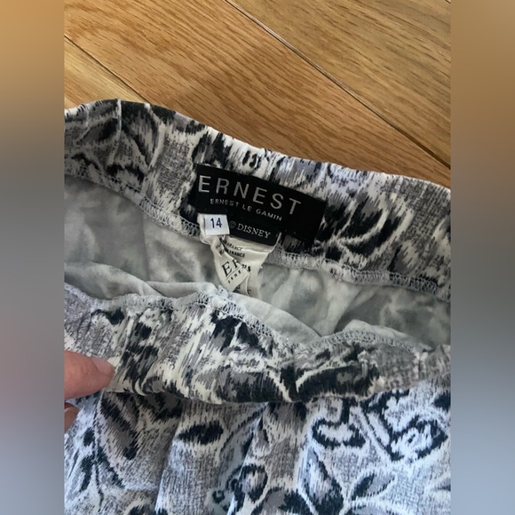 Ernest Le Gamin Skinny Pants Leggins Mickey Disney XXS Black White France - Picture 4 of 4